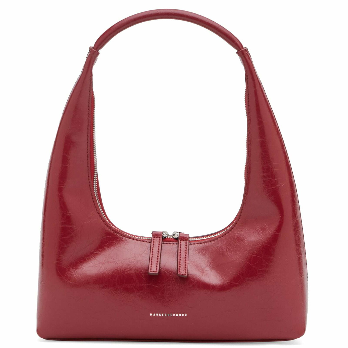[Margesherwood ] / ☆ ZIPPER SMALL / dream blue glossy plain MARGESHERWOOD Zipper Small Bag Blue Dream Glossy Plain | END