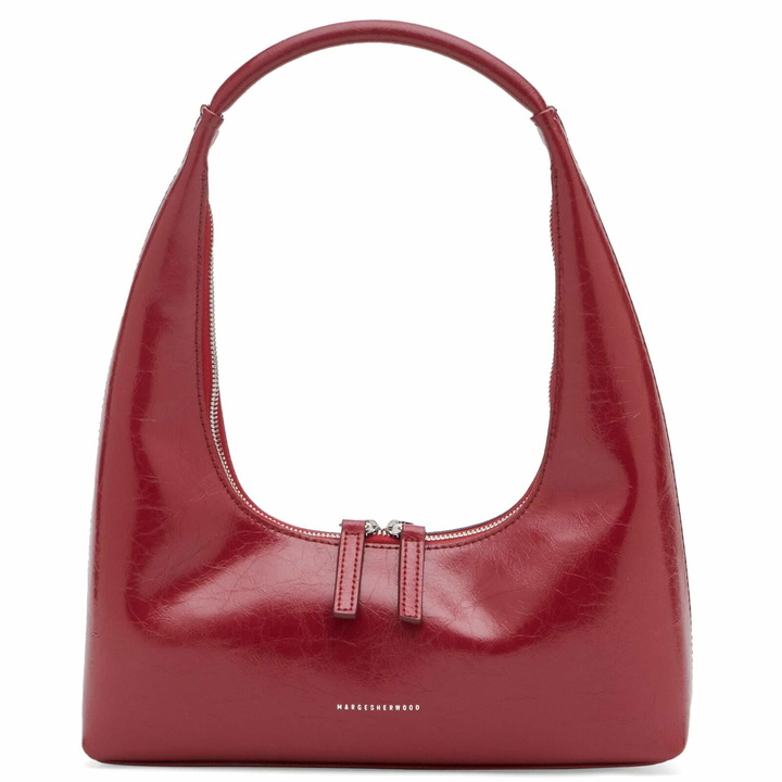 Photo: MARGESHERWOOD Women's Hobo Shoulder Bag in Chili Crinkle 