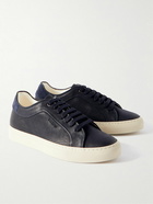 Paul Smith - Basso Suede-Trimmed ECO Leather Sneakers - Blue