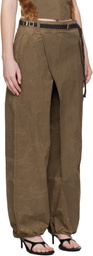 Andersson Bell Brown Wrap Cargo Pants