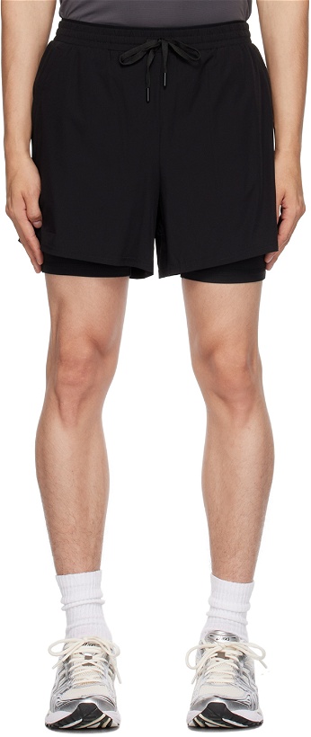 Photo: 7 DAYS Active Black Two-In-One Shorts