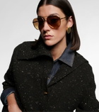 Bottega Veneta Light Ribbon aviator sunglasses