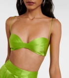 The Sei Silk satin bra top