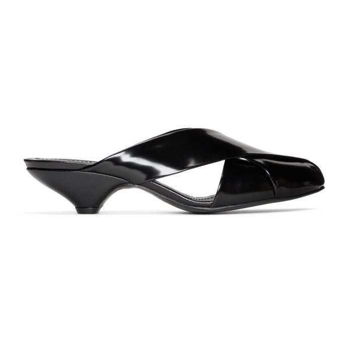 Photo: Lemaire Black Leather Slippers