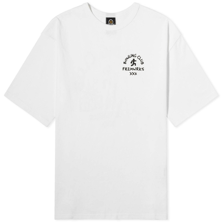 Photo: FrizmWORKS Men's Bowling Club T-Shirt in White