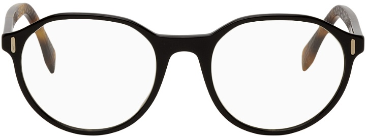 Photo: Fendi Black & Tortoiseshell Round Glasses