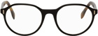 Fendi Black & Tortoiseshell Round Glasses