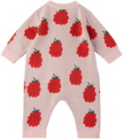 TINYCOTTONS Baby Pink Raspberries Jumpsuit