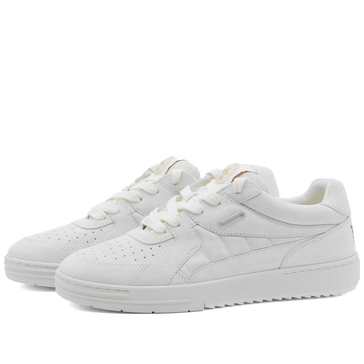Photo: Palm Angels Men's University Vintage Sneakers in White