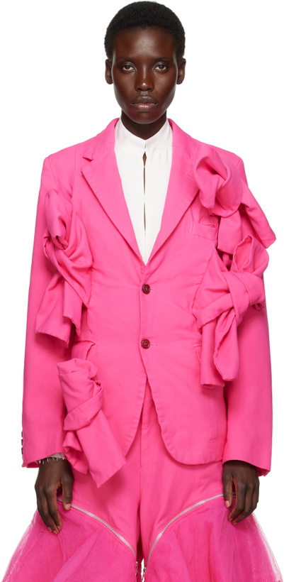 Photo: Comme des Garçons Homme Plus Pink Gabardine Blazer