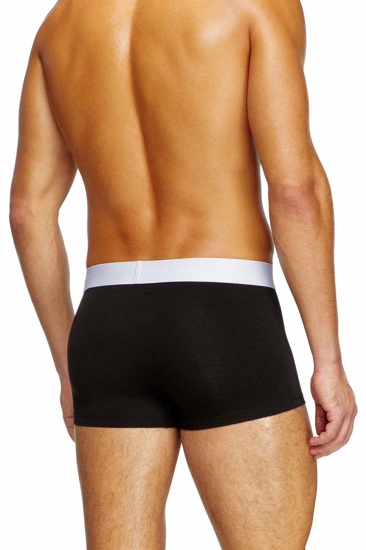 Diesel Three-pack boxer briefs in stretch cotton - Trunks Mens in Black