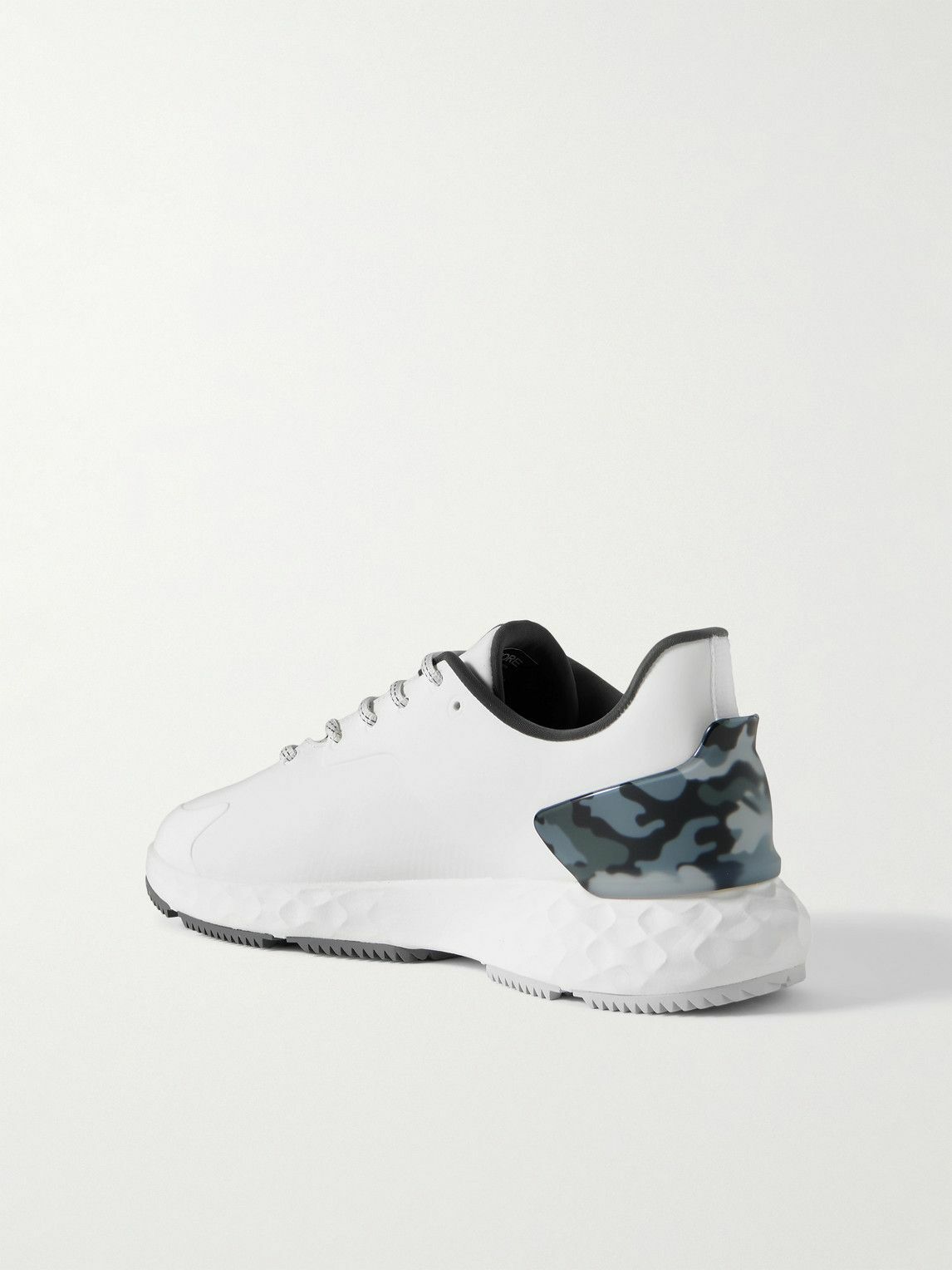 G/FORE - MG4 Rubber-Trimmed Coated-Mesh Golf Shoes - White