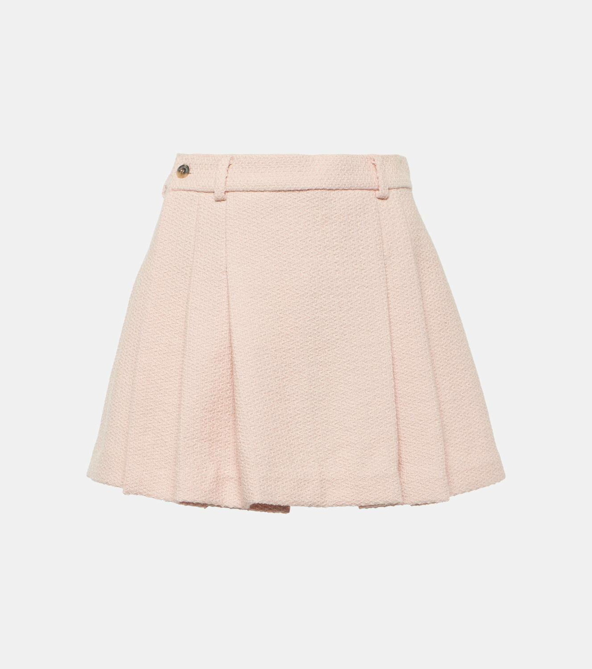 The Mannei Bran pleated wool-blend miniskirt