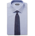 TOM FORD - Navy Slim-Fit Puppytooth Cotton Shirt - Navy