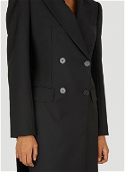 Slashed Tailored Coat in Black