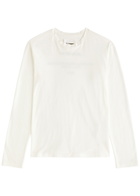 Jil Sander Logo-print Cotton top White And Black