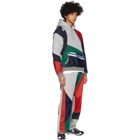 Ahluwalia Grey and Multicolor Patchwork Hoodie