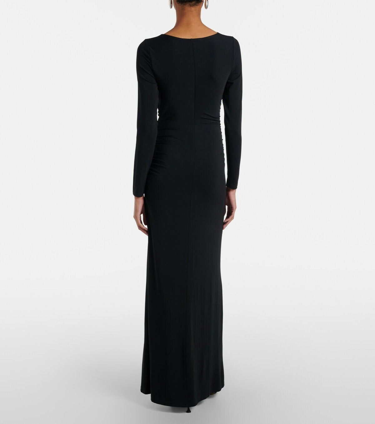 Veronica Beard Viela gathered jersey maxi dress