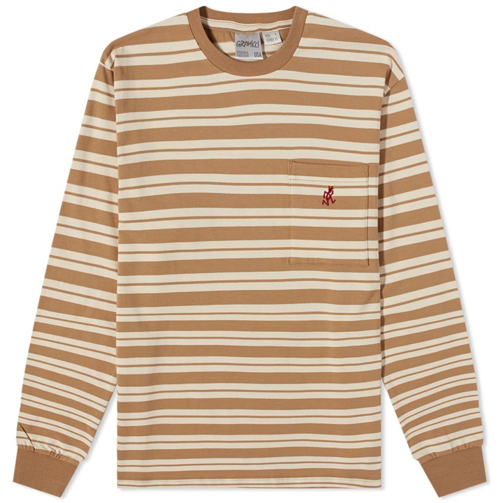 Photo: Gramicci Long Sleeve Striped Pocket Tee