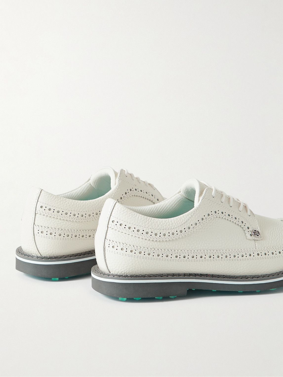 G FORE Gallivanter Pebble Grain Leather Wingtip Golf Shoes