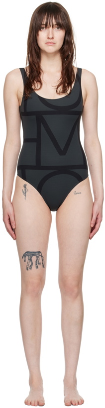 Photo: TOTEME Black Monogram Swimsuit