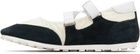 Marni Off-White & Black Mary Jane Velcro Sneakers
