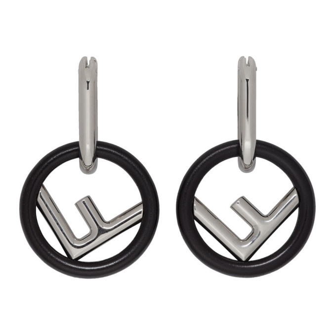 F is Fendi Earrings - Silver-coloured earrings