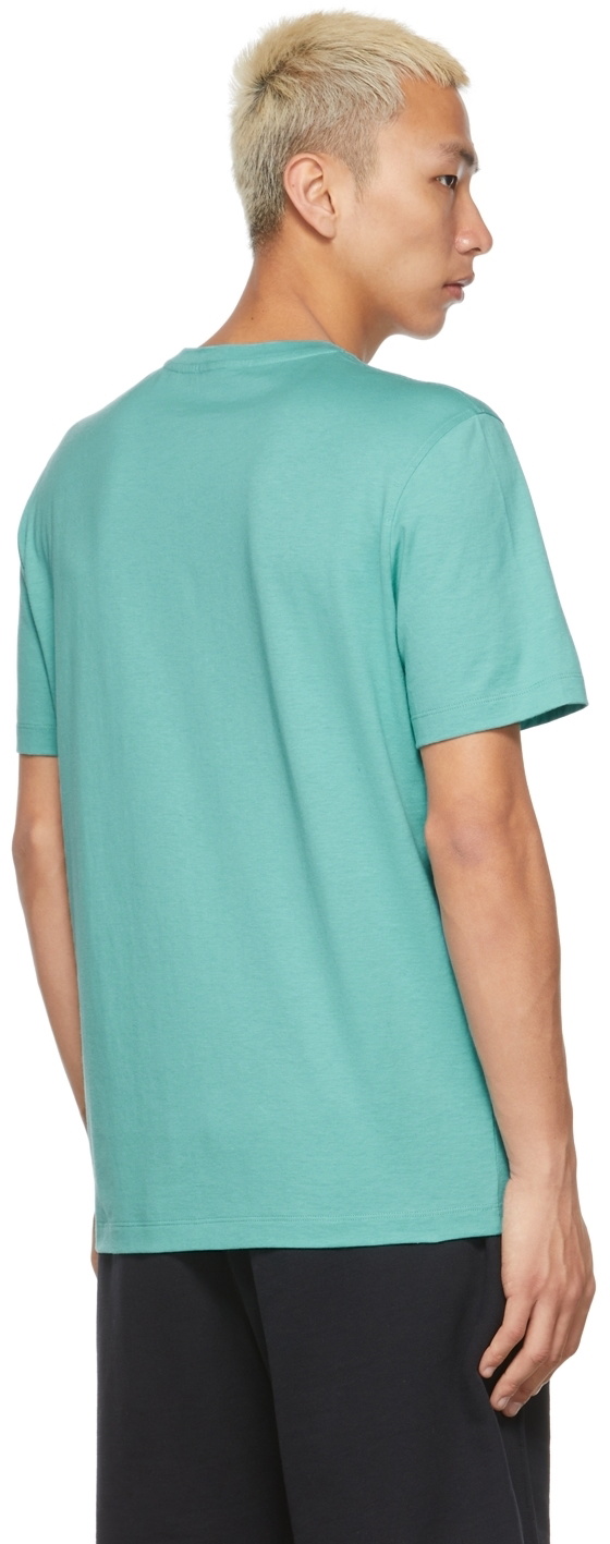 フェラガモ 1927Firenze ロゴ Tシャツ ブルーM Salvatore Ferragamo Blue '1927' Signature T-Shirt Salvatore