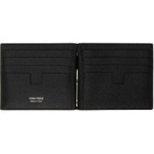 TOM FORD Black Small Grain Leather Money Clip Wallet
