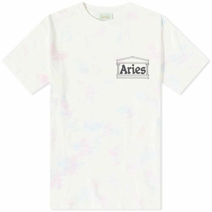 Photo: Aries Men's Summer Tie Dye Temple T-Shirt in Multi