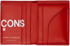 COMME des GARÇONS WALLETS Red Huge Logo Wallet