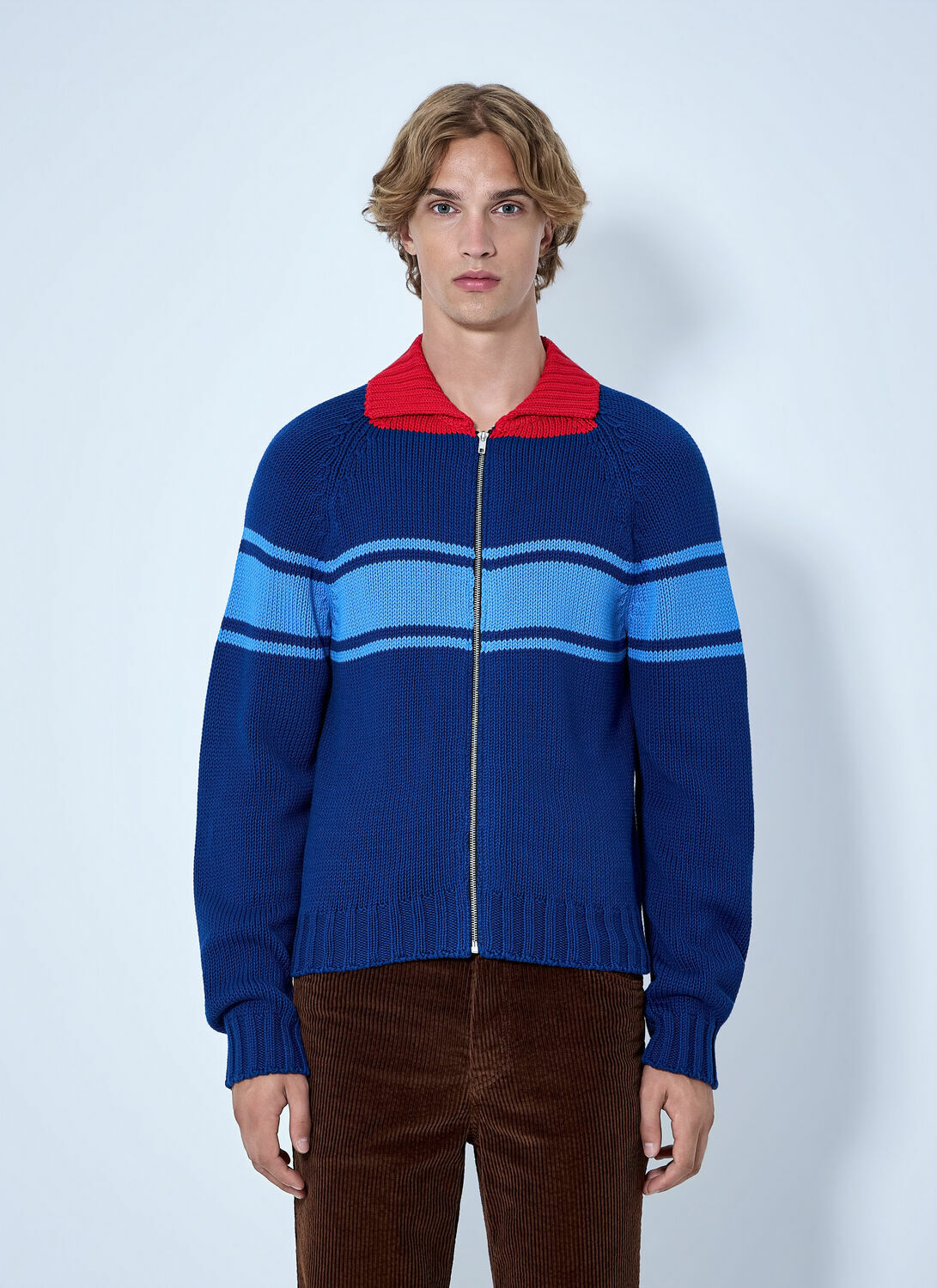 Marni Zip-Up Knit Cardigan