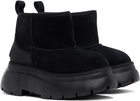 R13 Black Chunky Shearling Boots