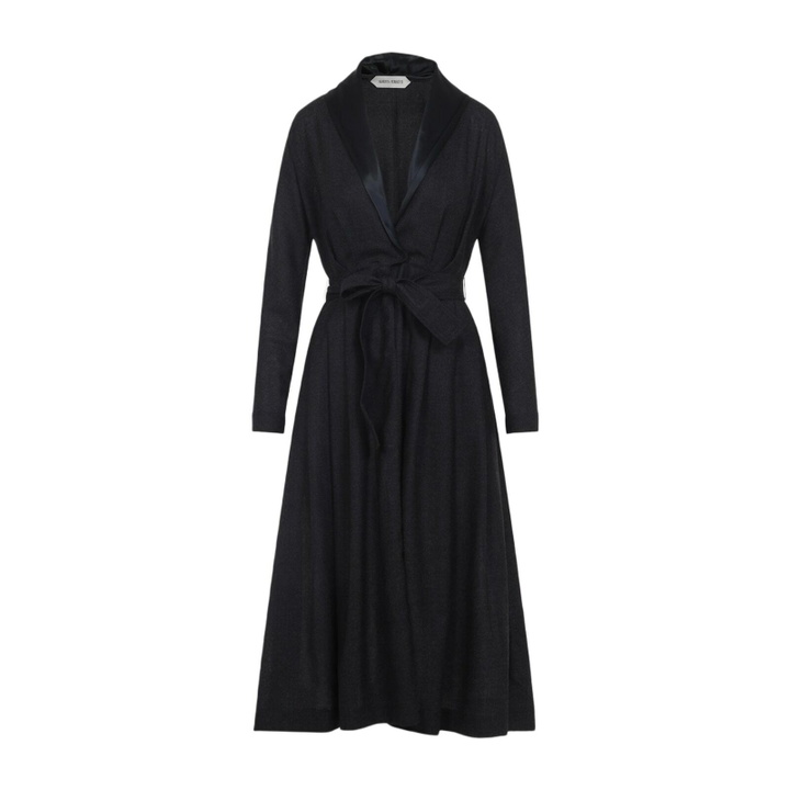 Photo: Alberta Ferretti Virgin Wool Midi Dress