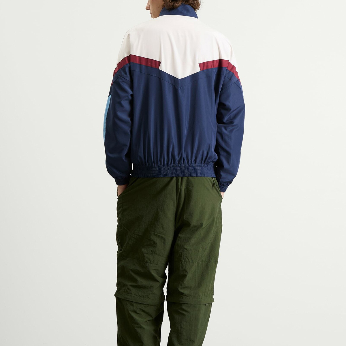 Umbro Men's Relaxed Track Jacket in Dark Navy/White Sand/Vista Blue