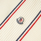 Moncler Men's Tricolor Scarf in Off White