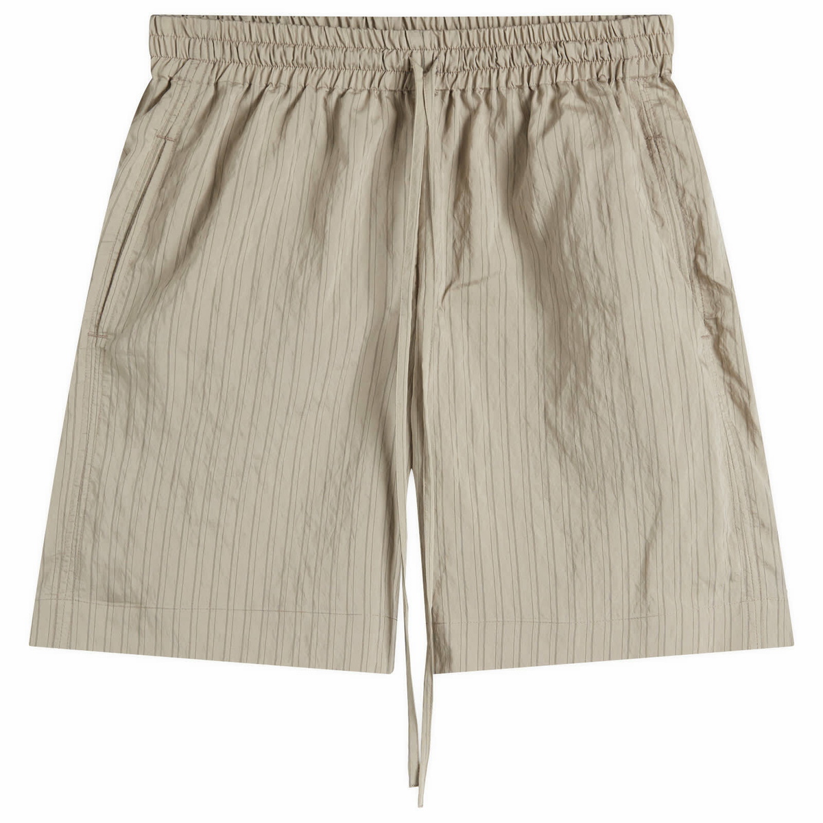 Studio Nicholson Women's Tie Front Short in Pebble And Black