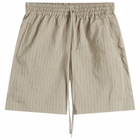 Studio Nicholson Women's Tie Front Short in Pebble And Black