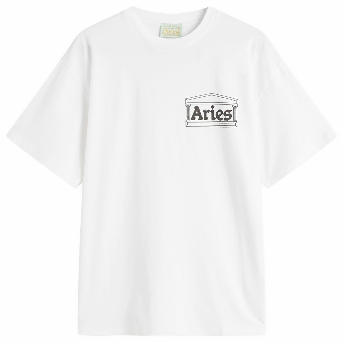Aries x Fila Long Sleeve Vela Nera Myth T-Shirt in White ARIES