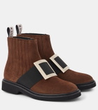 Roger Vivier Viv' Ranger suede Chelsea boots