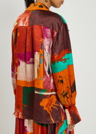 Roksanda Java Printed Satin Blouse Multi Print