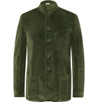 Massimo Alba - Mandarin-Collar Cotton-Velvet Jacket - Green