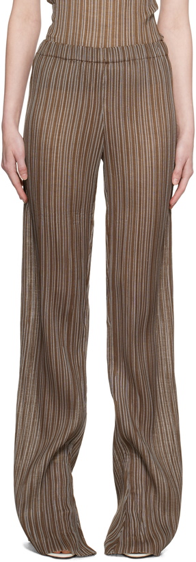 Photo: Ludovic de Saint Sernin Brown Mermaid Trousers