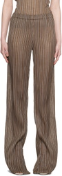 Ludovic de Saint Sernin Brown Mermaid Trousers
