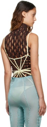 Isa Boulder SSENSE Exclusive Yellow Lace Bodysuit