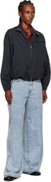 We11done Navy Harrington Jacket