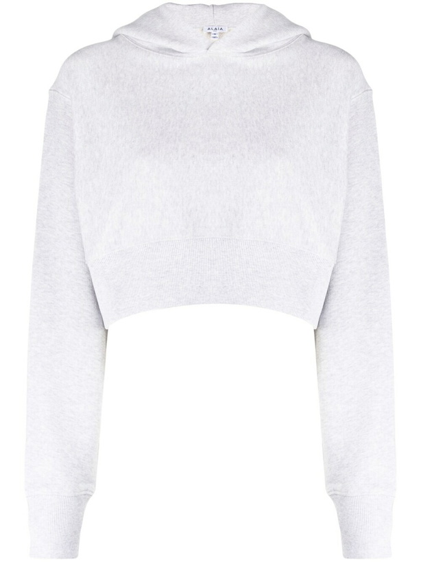 Photo: ALAÏA - Cotton Cropped Hoodie