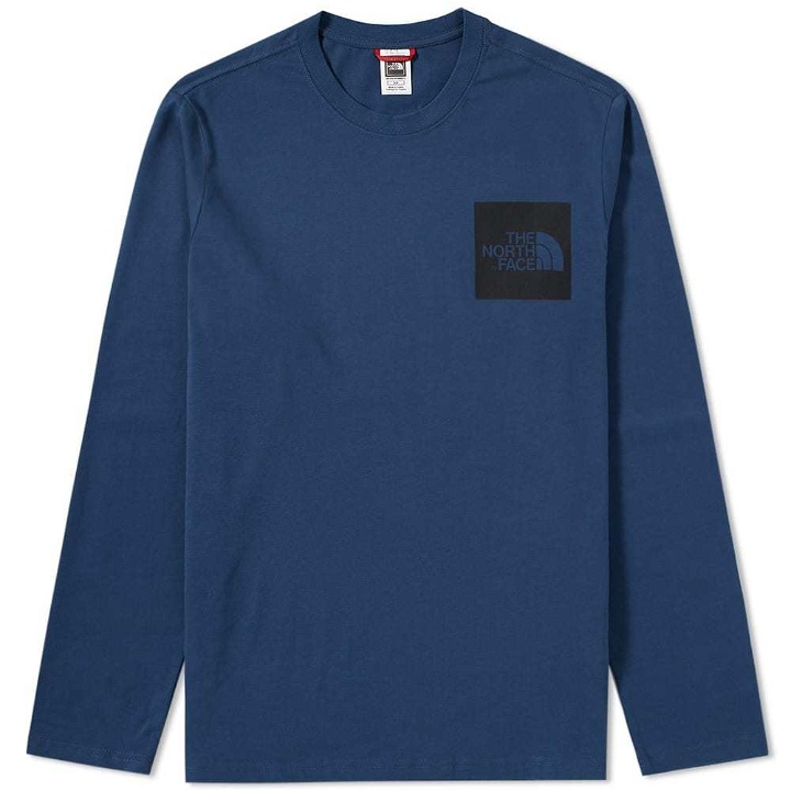 Photo: The North Face Long Sleeve Fine Tee Blue