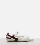 Miu Miu Gymnasium leather-trimmed thong sandals