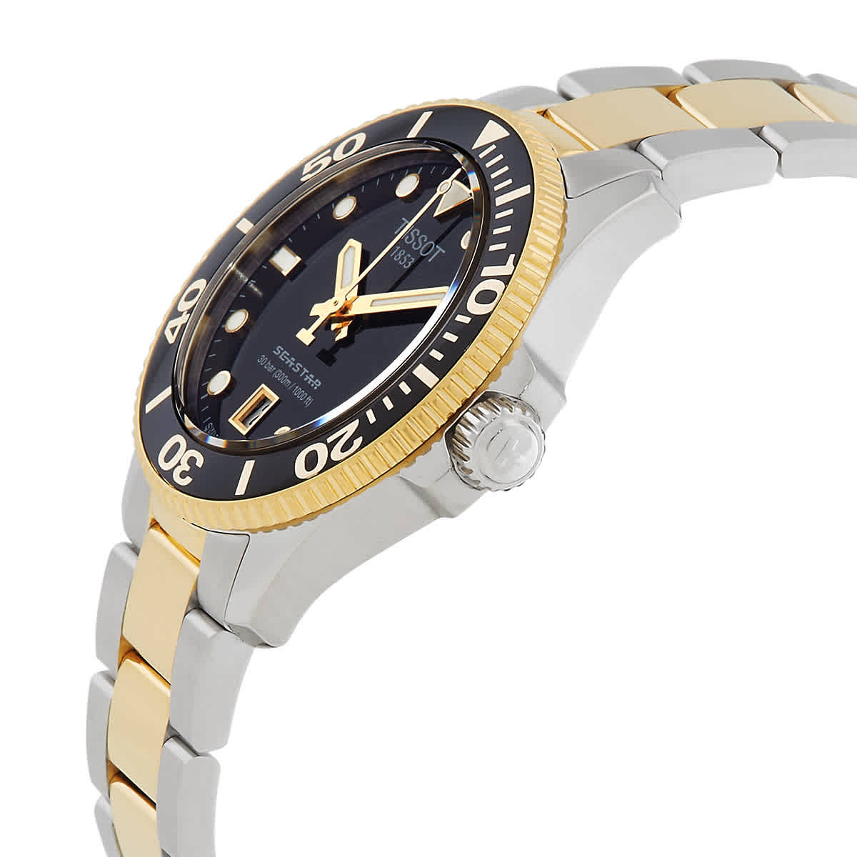 Tissot Seastar Quartz Black Dial Unisex Watch T1202102205100